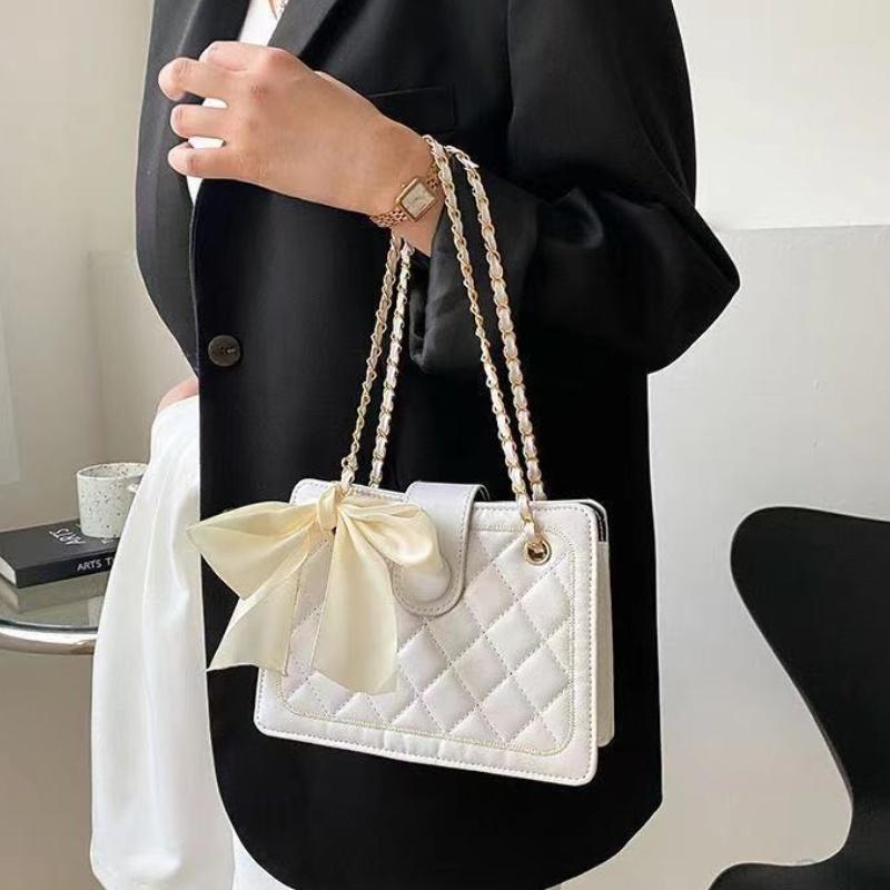 Hundred Chain Women's Bags  Fashion Ladies Shoulder Bags Girls Crossbody Bag Lombard Decoration PU Material
