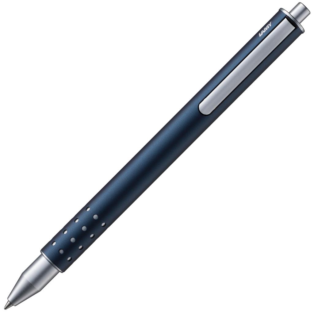 LAMY swift Imperial Blue Rollerball Pen Elegant Rollerball Pen with Smooth Writing Experience Durable Metal Body Line Width B Includes Blue LAMY M 66