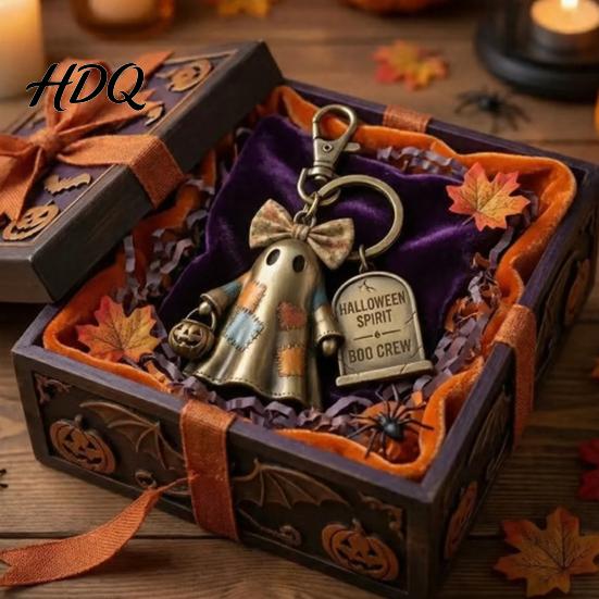 Durable Halloween Pendant 1/2Pcs Spirit Boo Crew Ghost Keychain Spooky Accessory
