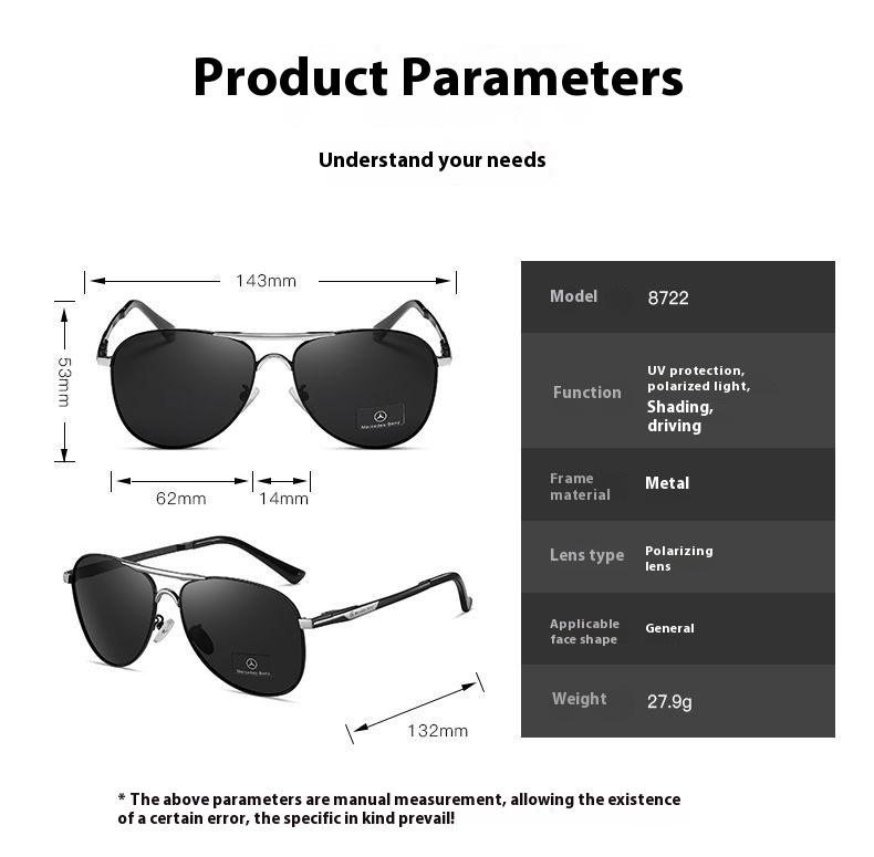 Autoaufkleber Mercedes Benz A B C E R V S-Klasse ML CLA CLS Vito Viano GLA GLC GLK GLS SLK Auto High-End Polarisierte Sonnenbrille Anti G