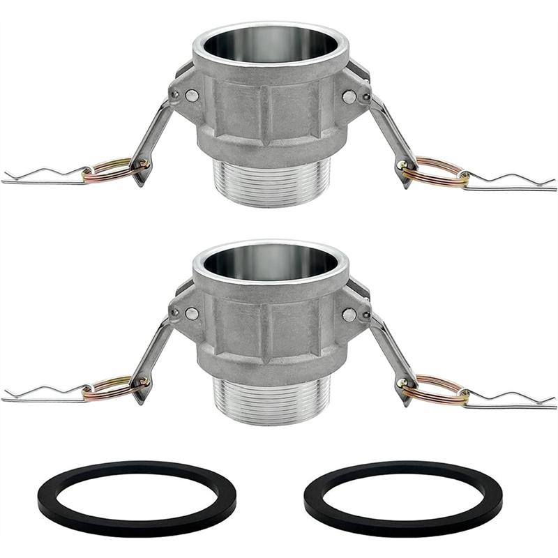 A95I-B Type Aluminum Cam And Groove Hose Fittings Cam Groove Hose Fitting 2" Aluminum Camlock Fitting Part B