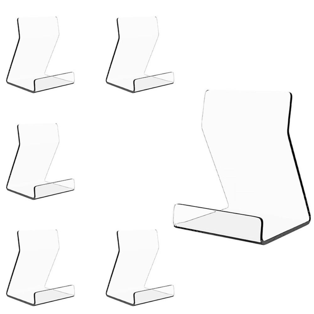 

6 Pcs Quality Acrylic Book Display Stand Clear Displaying Books Book Storage Holder Acrylic Book Stand Books