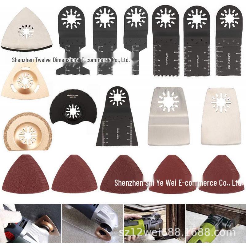 38-Piece Multi-Tool Oscillating Saw Blade Kit for Woodworking