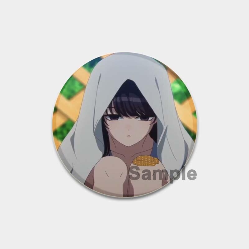 58MM Anime Komi Can T Communicate Lapel Pin Cartoon Cosplay Badge Creative Gifts Gujian Classmates Brooches Cute Pins for Backpacks