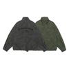 QIYOU Autumn 2025 Retro Unisex Stand-up Collar Letter Print Plus Size Jacket