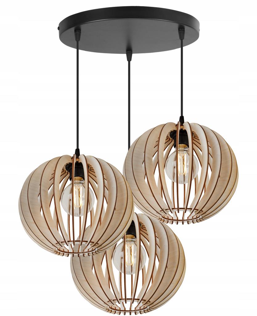 MODERN WOODEN LED CEILING HANGING LAMP