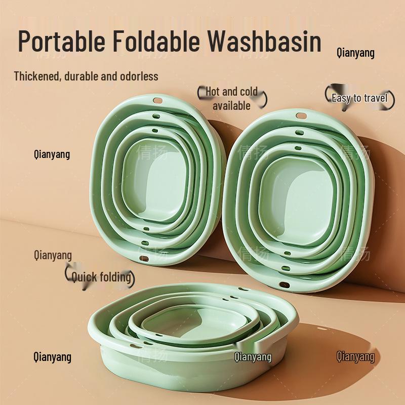 Japanese Foldable Travel Washbasin for Laundry and Dorm