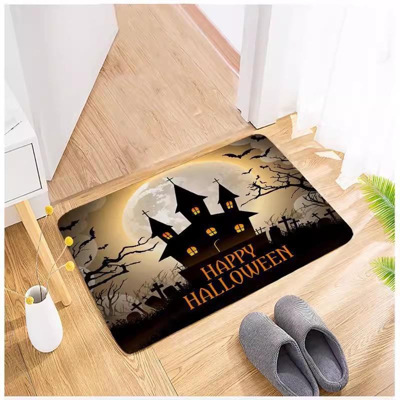 Cartoon Halloween Horror Floor Mat Restaurant Door Floor Mat Home Decoration Door Floor Mat Bathroom Toilet Floor Mat