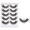 5Pairs Dense Fluffy False Eyelashes Lashes Extension D Curled Eyelashes  Grafting Lashes