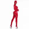 Body Sexy en Latex PVC Faux cuir pour femmes, combinaisons érotiques Sexy pour soirée en boîte de nuit, fermeture éclair, entrejambe ouvert, brillant, Sexy, serré, Look humide