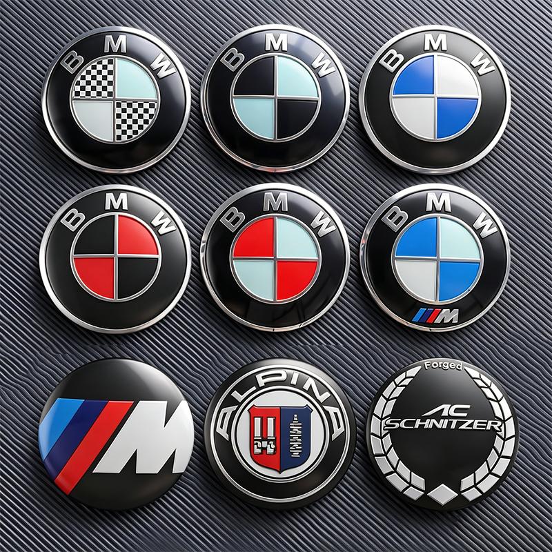 4Pcs 56mm Car Badge Wheel Center Hub Cap Sticker Accessories For BMW M E46 E90 E60 F30 F10 E39 E36 F20 G30 G20 E87 E92 E91 X1 X5