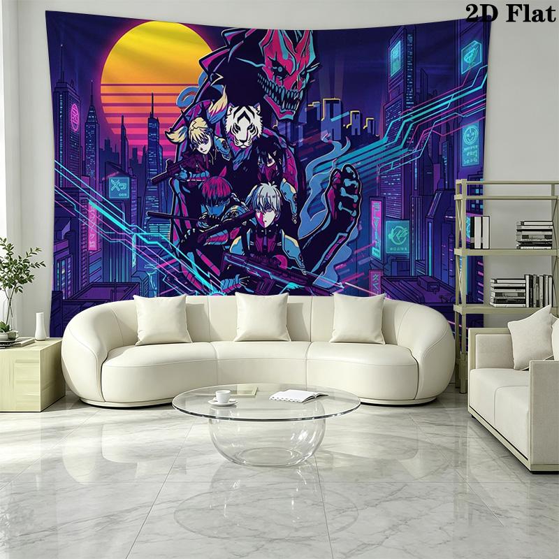 Kaiju No 8 Wall Tapestry Aesthetic Wall Hanging Printed Fabric Blanket Decorative Tapestries for Bedroom Living Room Home Decor
