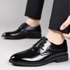Scarpe da Uomo Business Casual in Pelle Stringate Scarpe da Uomo Britanniche Autunnali Slip-on Formali Traspiranti alla Moda Scarpe in Pelle 38-44
