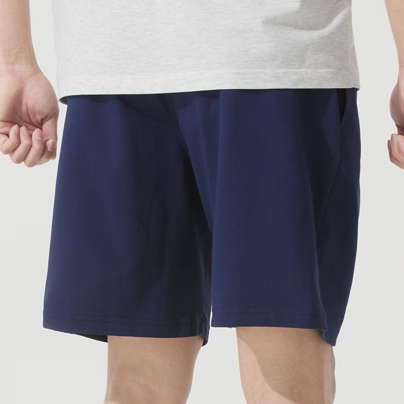 Skechers Comfort Sports Series Fashion Comfortable Breathable Knitted Casual Shorts Men shorts Navy-Blue P225M037-00DU