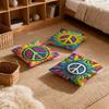 Pillow Case luxurious home office, sofa decorative Multi sized car seat cushions, pillowcases Peace sign flower sunshine