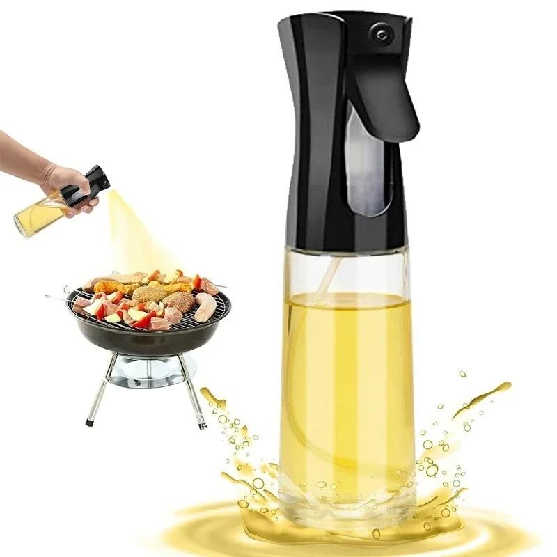 Multipurpose Oil Spray Bottle Fit For Cooking And Grilling With Dropper Bottle 200Ml Or 300Ml Glass Or Plastic Sprayer Dispenser