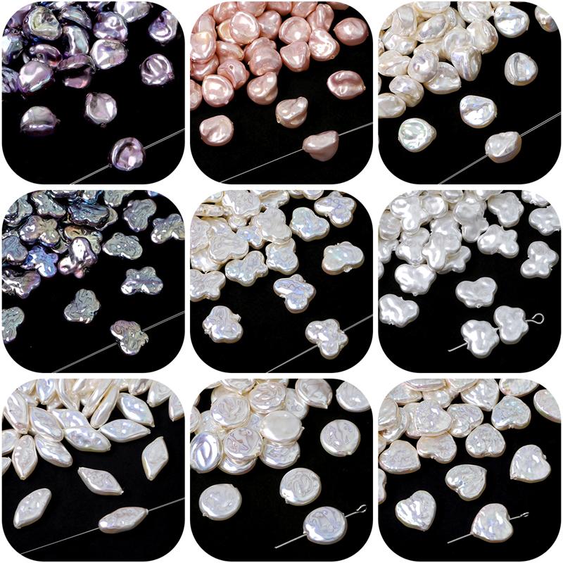 2 buc/pungă, de înaltă calitate, stil baroc, mărgele de perle ABS, brelocuri, pandantiv fluture inimă, pentru cercei, brăţară, bricolaj, bijuterii, accesorii