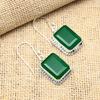 Green Onyx Gemstone 925 Sterling Silver Jewelry Handmade Earring For Thanksgiving