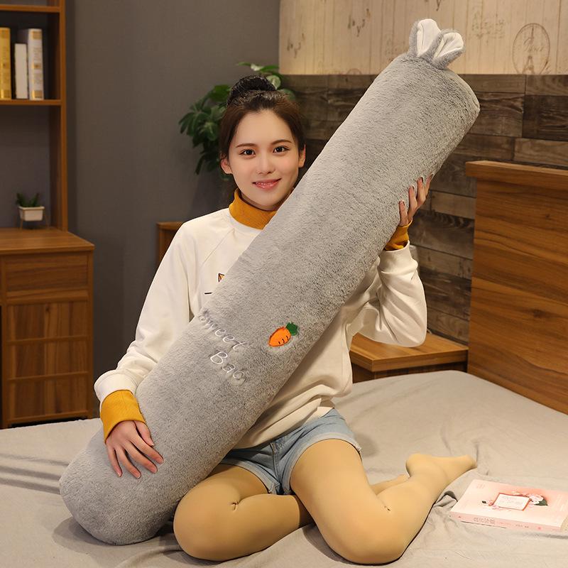 Body Pillow: Long, Cylindrical, Removable, Washable, Great for Leg Clamping and Pregnancy. Perfect for Kids' Beds.