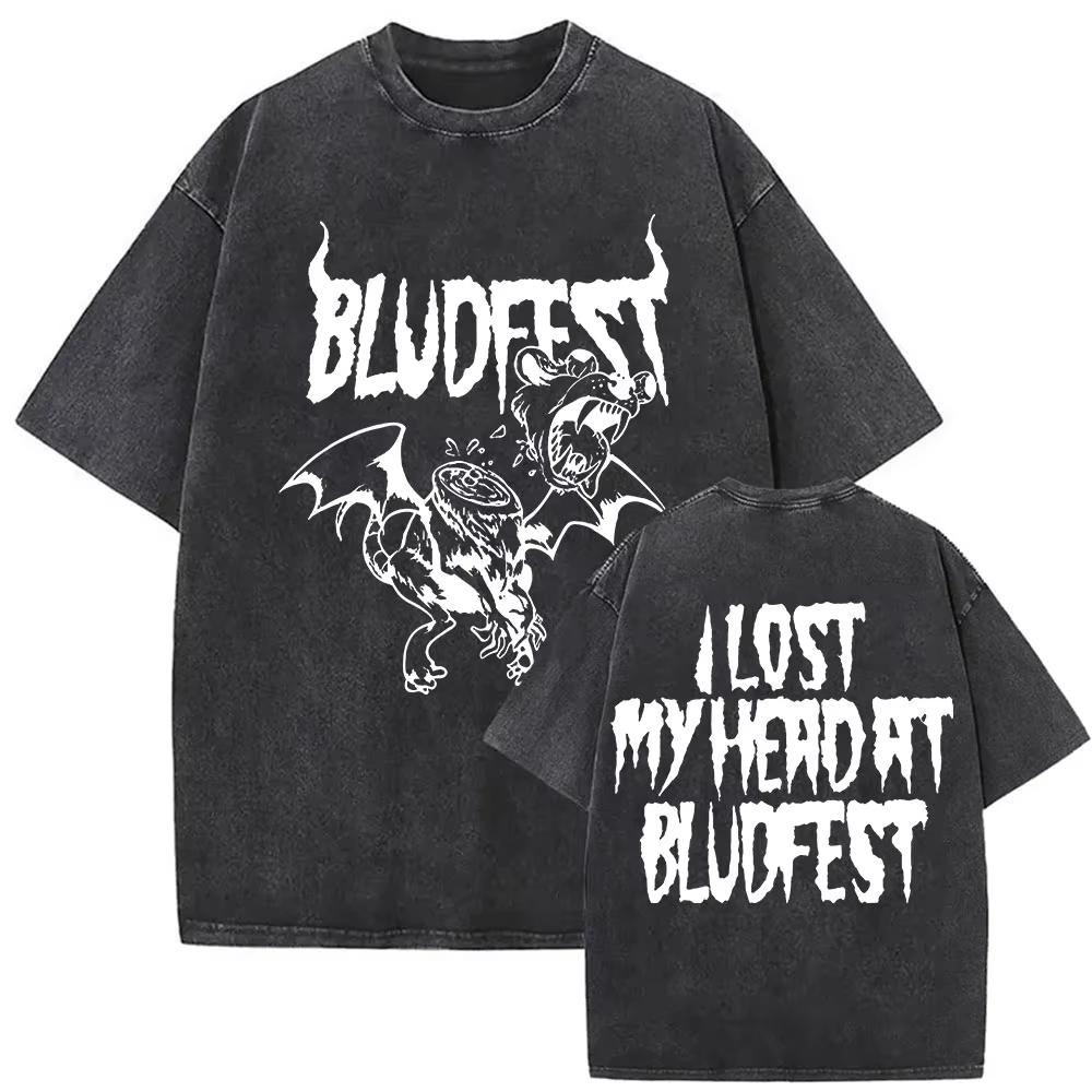 T-shirt Vintage Lavate Yungblud IDOLS The World Tour Uomo Donna Hip Hop Alta Qualità Gotico Oversize Streetwear