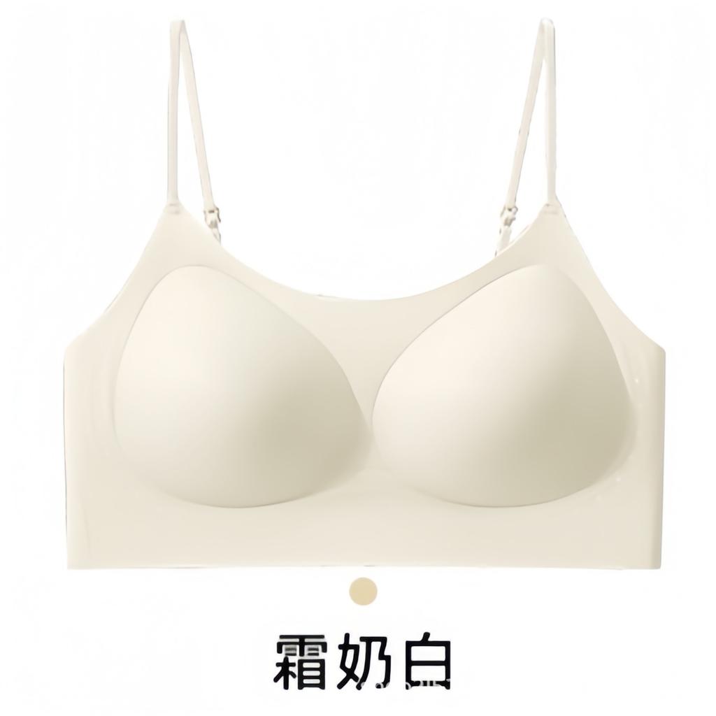 Cool camellia foundation seamless underwear women gather and close secondary breasts comfortable and breathable soft support pull bra cover