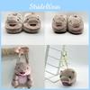 Deng Moo Plush Backpack Stylish Simple Warm Slippers Cartoon Pendant Cartoon
