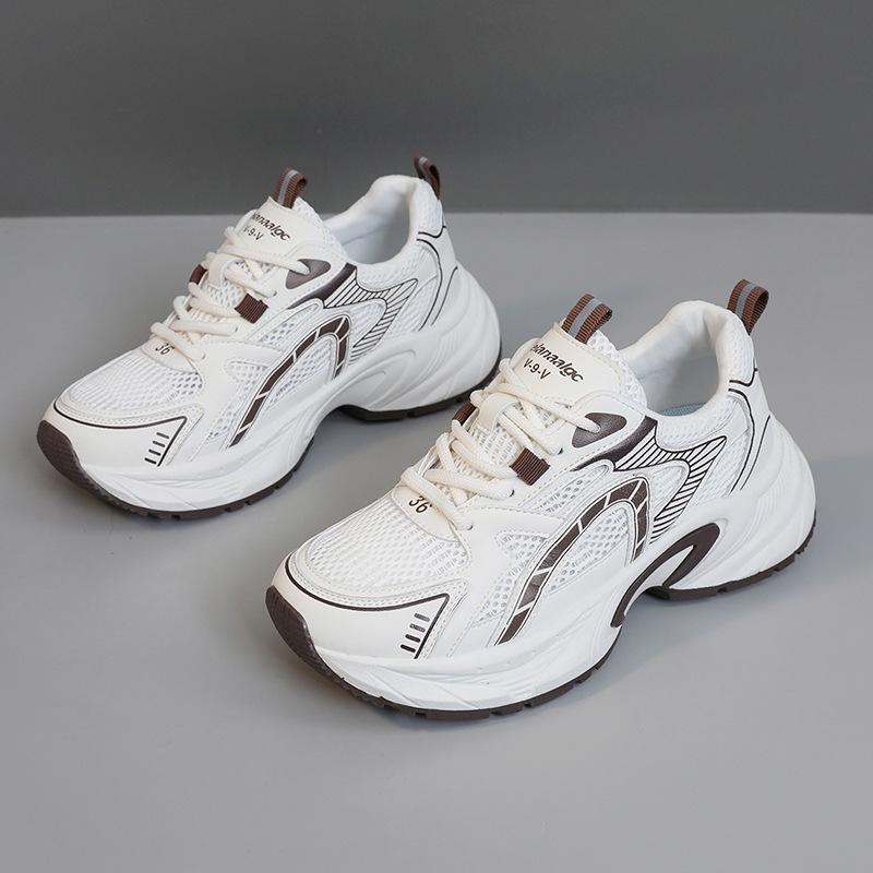 

[Customized] QZH2119 new board shoes 2025 summer and autumn casual thick-soled wear-resistant mesh color matching student hundred 40