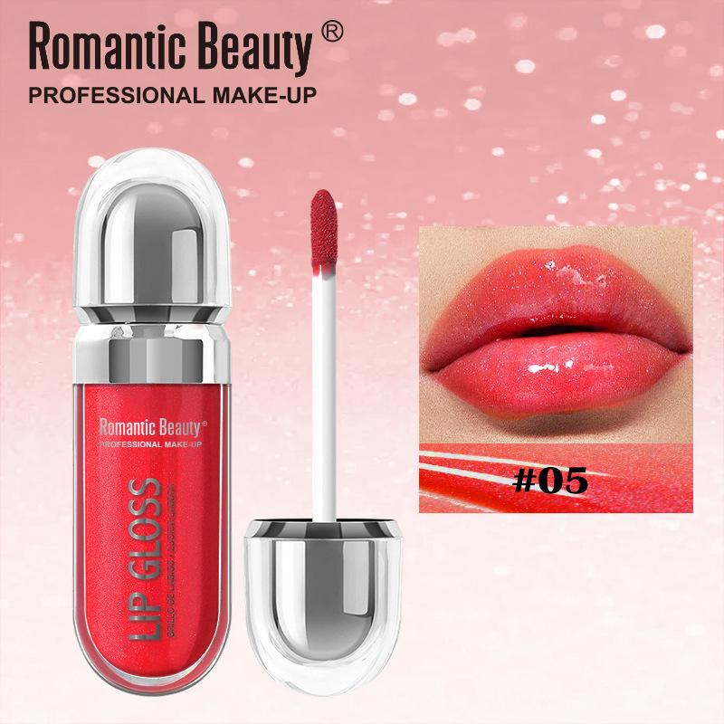 Mirror Pearlescent Lip Gloss Shimmer Plump Lip Gloss Easy to Color Lip Glaze Long-Lasting Liquid Lipstick Plumping Lip Oil