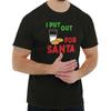 Put Out For Santa Claus Christmas Xmas Gift Womens Short Sleeve Crewneck Tee
