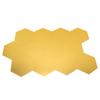 12Pcs Mirror Wall Sticker Gold Hex Shape Large Acrylic Mirror Wall Decal for Kitchen Bathroom Bedroom Living Room