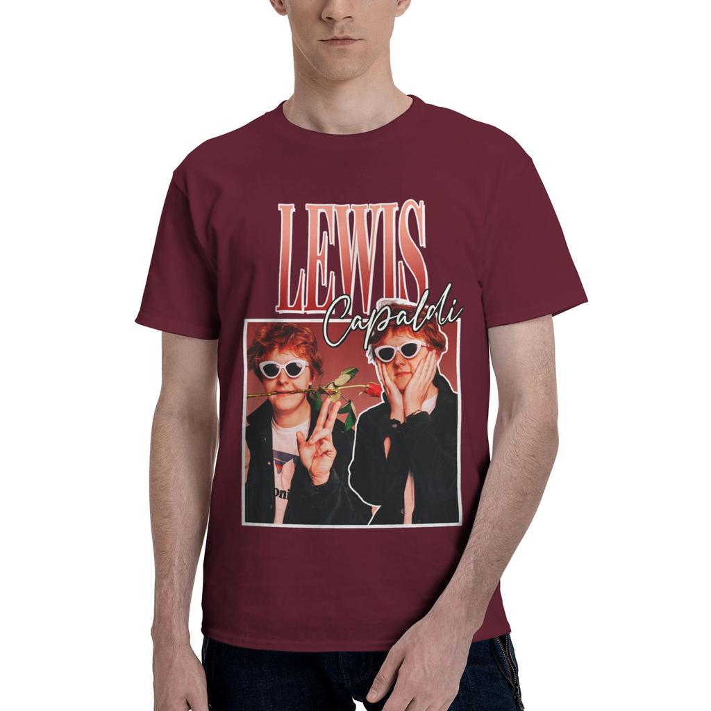 Custom LLewis CCapaldis T Shirt Men ShortSleeve SingerSongwriter Tshirts Streetwear Tee Pure Cotton Oversized Tshirts Merch