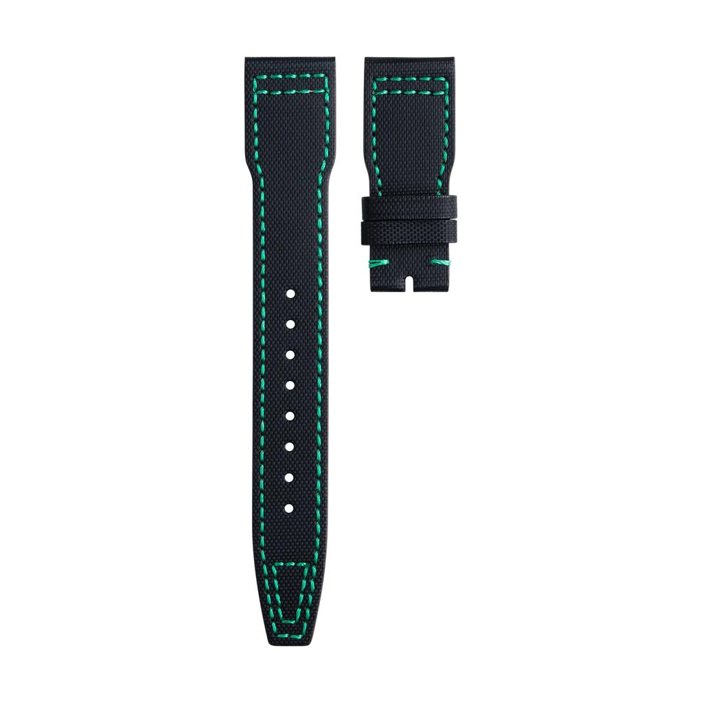 Nylon Front Calfskin Leather Back 20mm 21mm 22mm Watch Band For IWC Strap Pilot SPITFIRE MARK18 Portofino TOP GUN Belt Universal