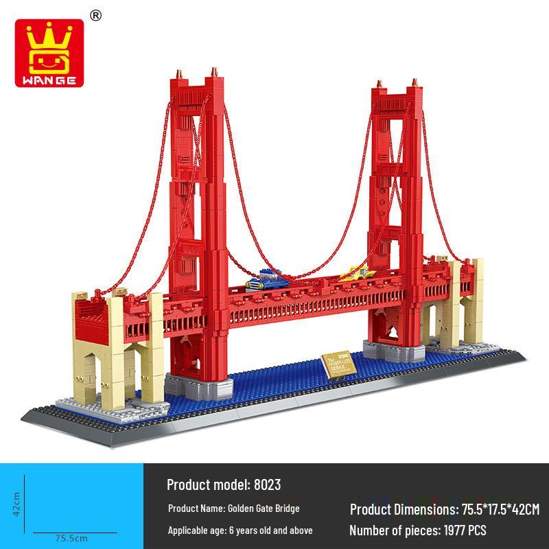 Wange 5218 Yellow Crane Tower Model - Free Shipping & Educational Building Blocks