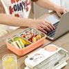 Stainless Steel Cartoon Kid's Lunch Box Portable Breakfast Boxes Divides Food Container  Camping