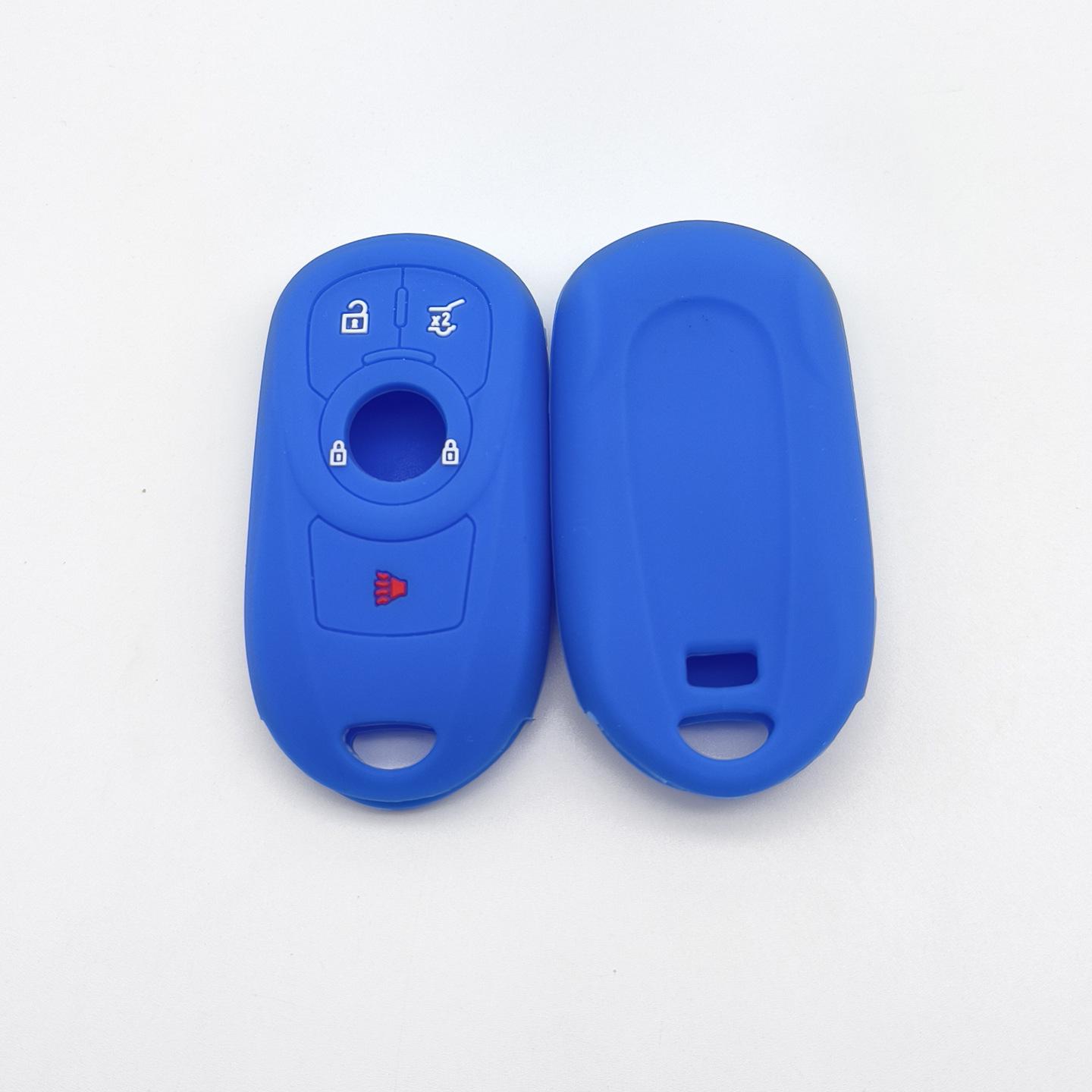 

Buick Regal, GL8, Verano, LaCrosse, GL6, Excelle Smart Key Silicone Case (4-Button) синій