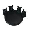 3D Printed Dog Figurine Cute Animal Statue Creative Art Ornament for Bookshelf Mantel Stylish Jewelry Organizer