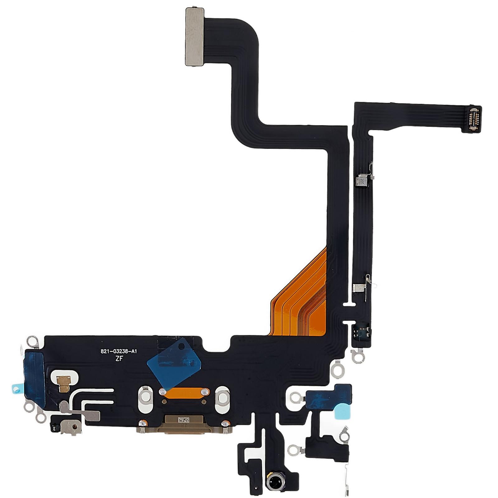

For iPhone 13 Pro 6.1 inch Dock Connector Charging Port Flex Cable Replacement (without Logo) Black