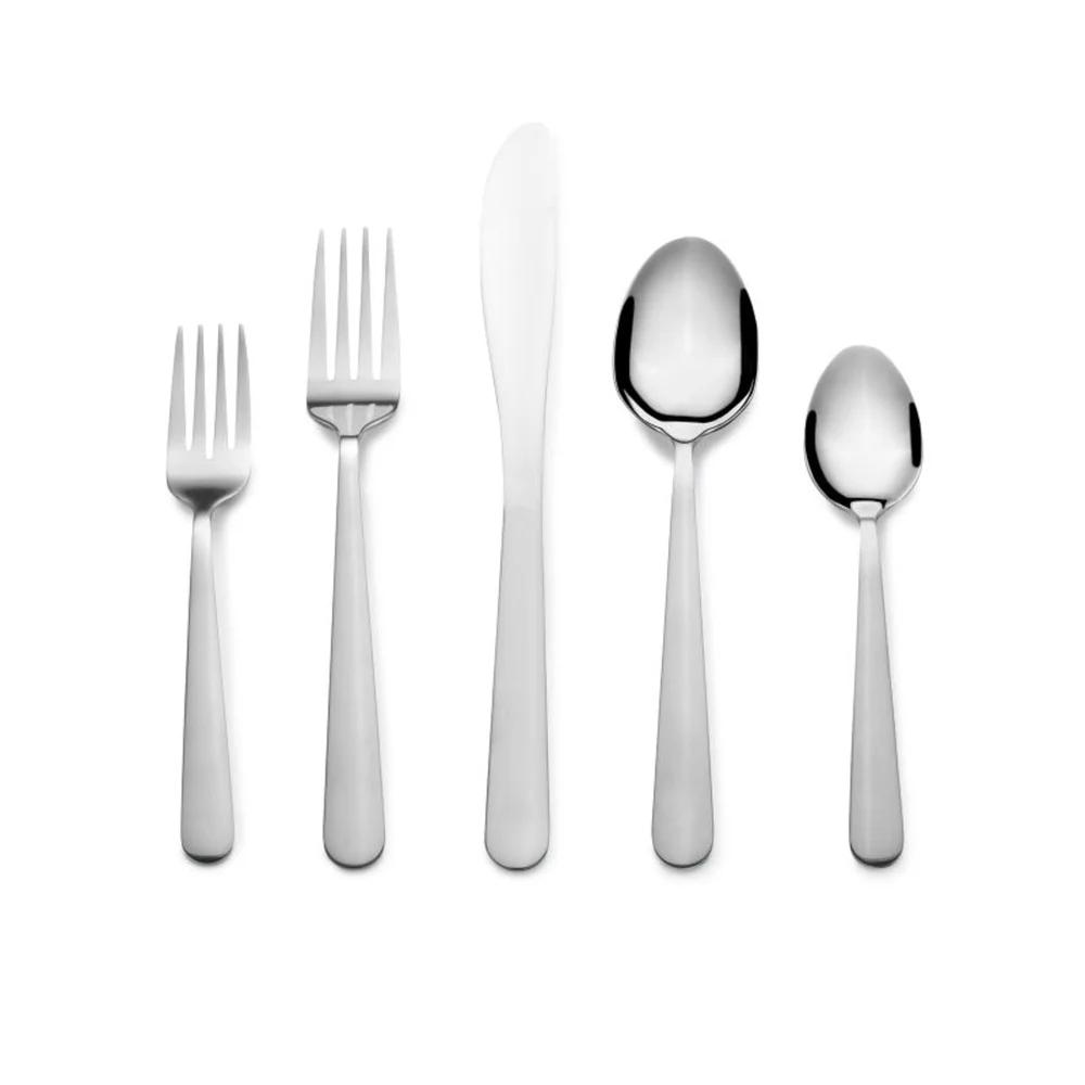 

20-piece Stainless Steel Flatware Set Service 4 Dishwasher Safe High Polish Corrosion Resistant Comfortable Handles Ideal United States