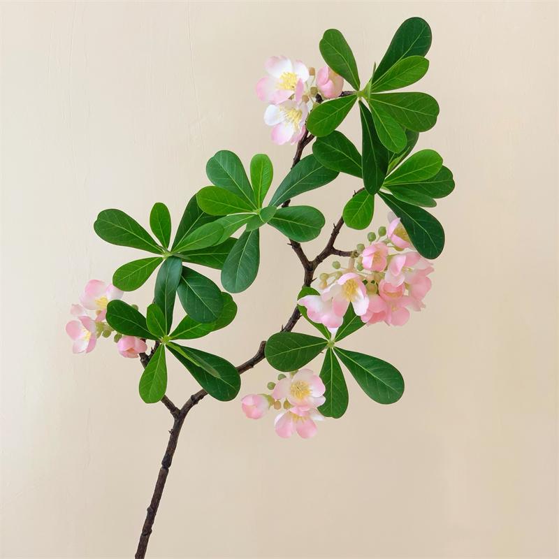 Lifelike Artificial Flower Arrangement - Potted Green Plants for Indoor Decoration in Living or Dining Rooms.