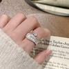 Schicker Koreanischer Federring für Damen - Vielseitig, Stapelbar, Offenes Design für Modischen Zeigefinger-Schmuck