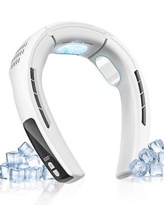 Cooling X Powerful Neck Neck Fan with Cooling Airflow Peltier 4000mAh High Fast LED Quiet Up To 12 Hours Continuous Portable Neck Heatstroke Outdoor