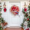 Christmas Snowman Wreath Door Hanger Holiday Party Decor Indoor Outdoor