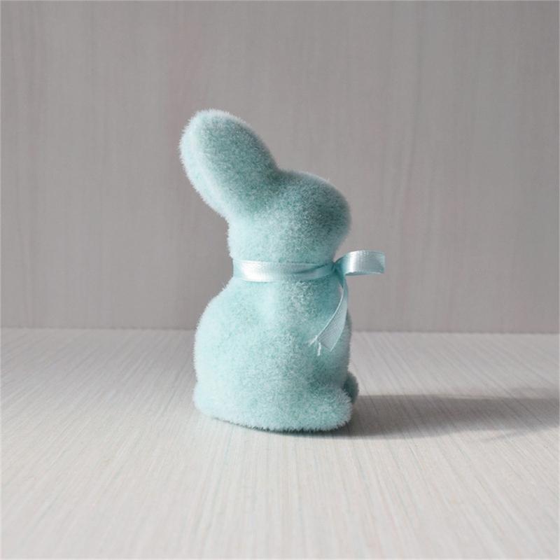 Artificial Moss Rabbit Sculpture With Plush Texture Ideal For Bookshelf Centerpieces Or Gift Decorative Ornament