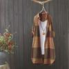 Retro Loose Korean Style Women's Plaid Shirt - Spring/Summer Sunscreen Blouse