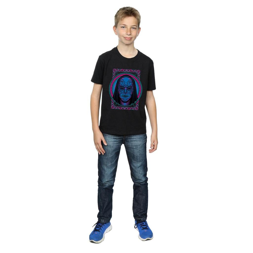 Harry Potter Boys Neon Death Eater Mask T-Shirt