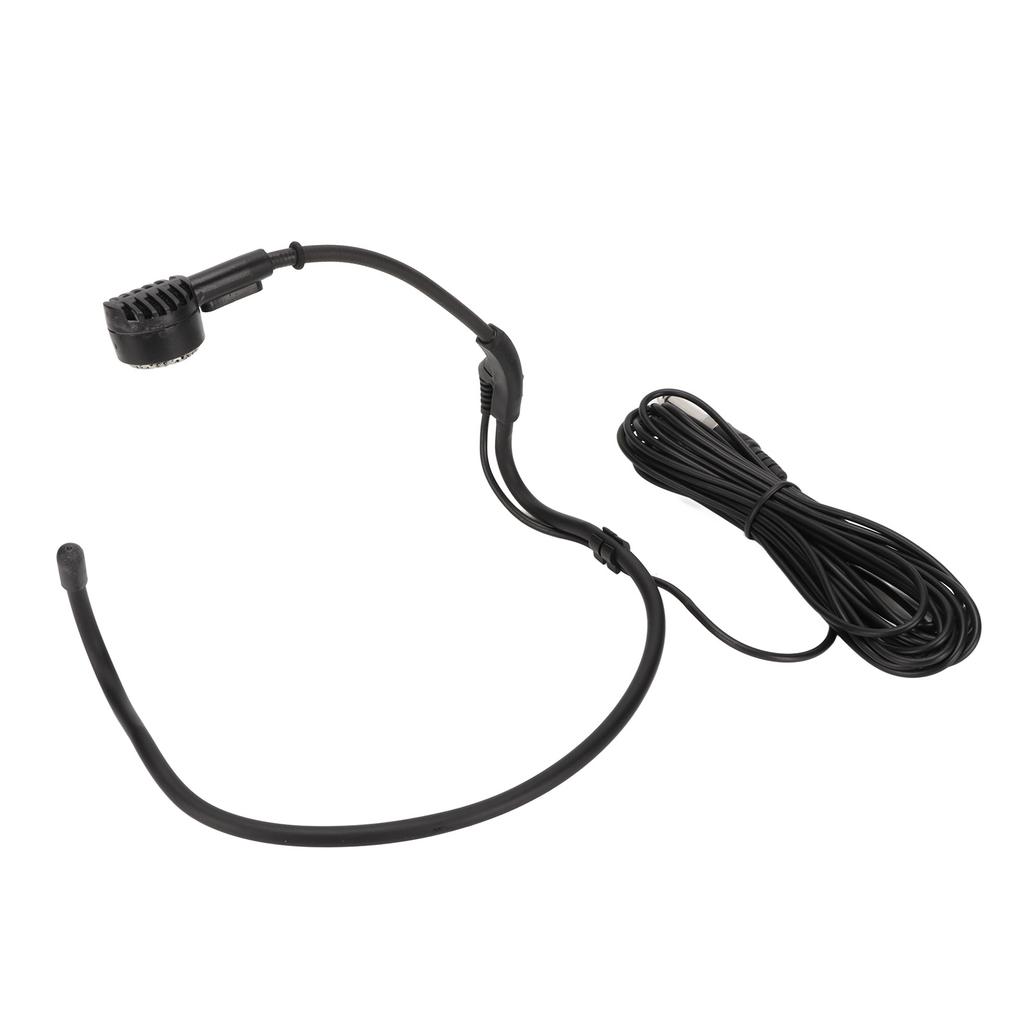 6.35mm Earhook Microphone Ergonomic Dynamic 16.4ft Wired Headset Microphone for Karaoke Speakers Amp