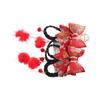 Flower Hanfu Headdress Baby Wig Hairpin New Year Headdress Child Hair Accessories Bow Hair Clip