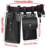 Medieval Leather Waist Pouches With Leather Belt Steampunk Waist Bag Medieval Leather Side Pack for Halloween Cosplay