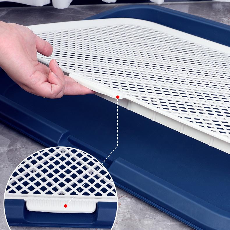 Detachable Large Pet Dog Toilet With Column Dog Pee Fence Training Toilet Anti-Splash Pets Wc Toilet Cleaning Potty Puppy Tray