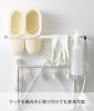 Yamazaki Jitsugyo 3585 Magnetic Laundry Hanger Storage Rack, White, Approx. W6 X D8.5 X H46cm, Plate Hanger Storage, Next To Washing Machine, Easy